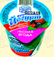 Йогурт фруктовый молочный полужирный