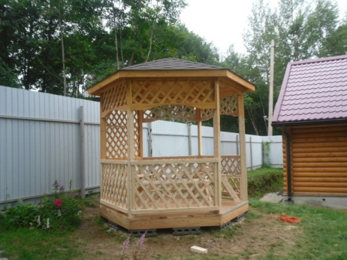 Строительство беседки